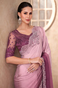 Chiffon Sequins Embroidered Function wear Saree RTI