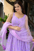 Lavender Glow  Sequins Embroidered Lehenga Set RTI