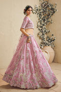 Pink Sequins Work Lehenga choli with Pink Dupatta RTI