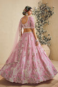 Pink Sequins Work Lehenga choli with Pink Dupatta RTI
