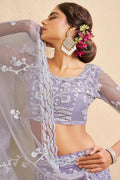 Designer Lavender Nat Lehenga Choli with Dupatta | Indian Ethnic Wear UK RTI