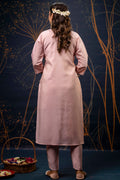 Heavy Embroidered Baby Pink Salwar Kameez with Dupatta – Silk Blend RTI