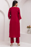 Affordable Fuchsia Kurta Set with Dupatta | Ethnic Wear for Women UK RTI