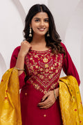 Affordable Fuchsia Kurta Set with Dupatta | Ethnic Wear for Women UK RTI