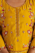 Festive-Ready Fuchsia Yellow Kurta Set | Embroidered Traditional Outfit UK RTI