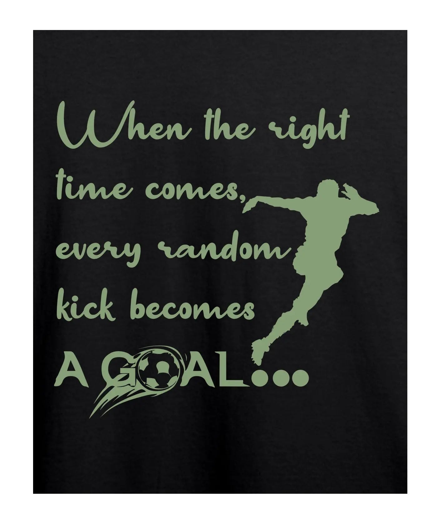 A Goal - Graphic T-Shirt – 100% Cotton - Black & White Variants Offbeat