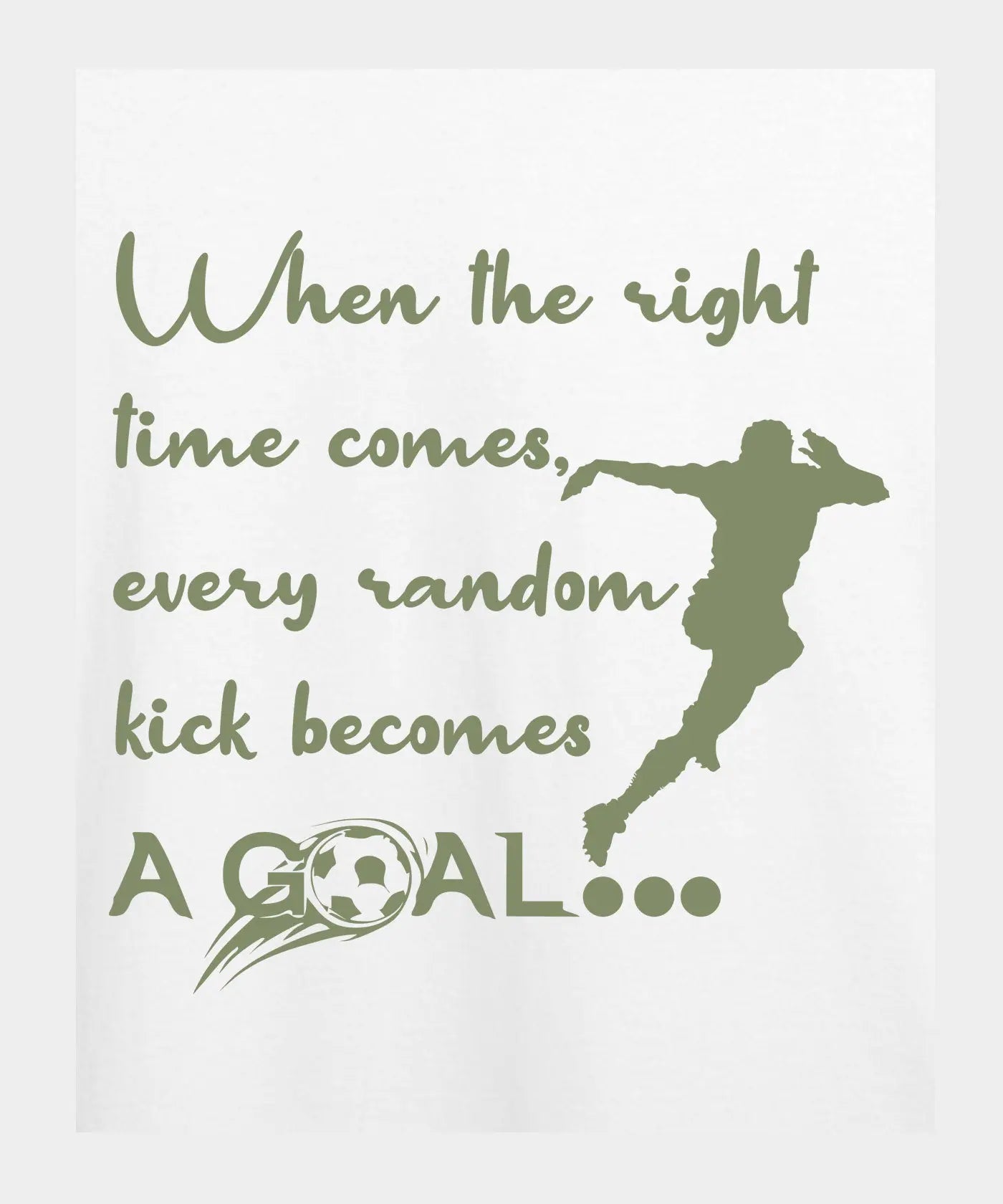 A Goal - Graphic T-Shirt – 100% Cotton - Black & White Variants Offbeat