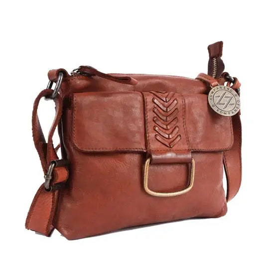 Asta - The Shoulder Handbag -Cognac & Dark Brown Kompanero