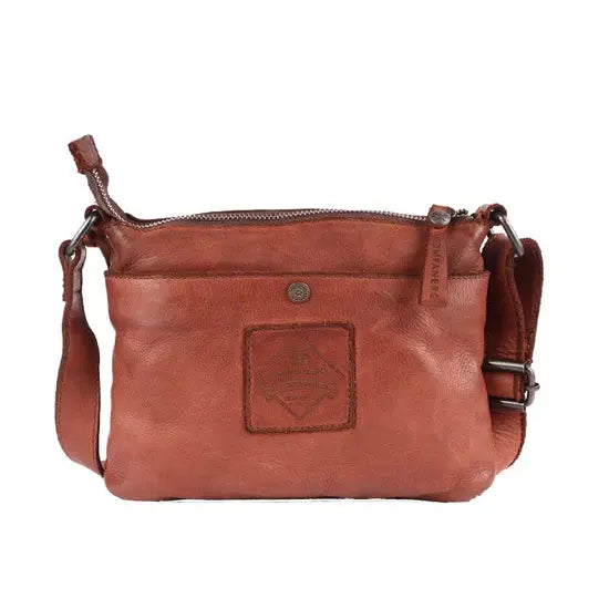 Asta - The Shoulder Handbag -Cognac & Dark Brown Kompanero
