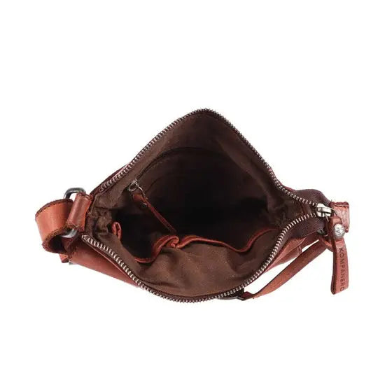 Asta - The Shoulder Handbag -Cognac & Dark Brown Kompanero