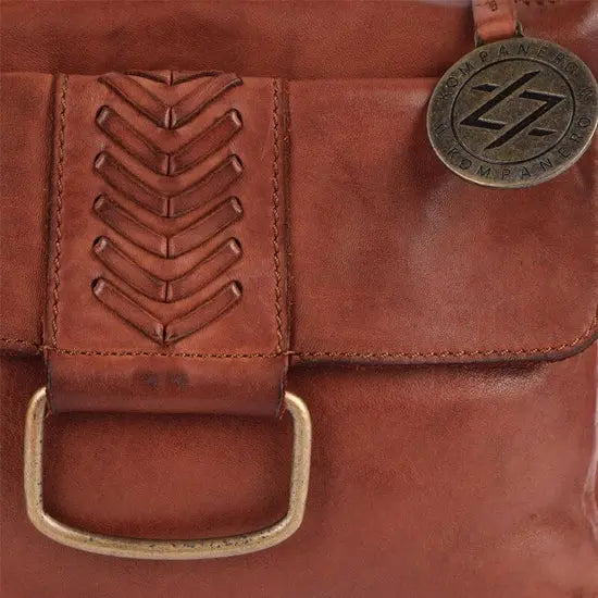 Asta - The Shoulder Handbag -Cognac & Dark Brown Kompanero