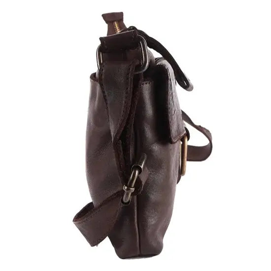 Asta - The Shoulder Handbag -Cognac & Dark Brown Kompanero