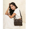 Asta - The Shoulder Handbag -Cognac & Dark Brown Kompanero
