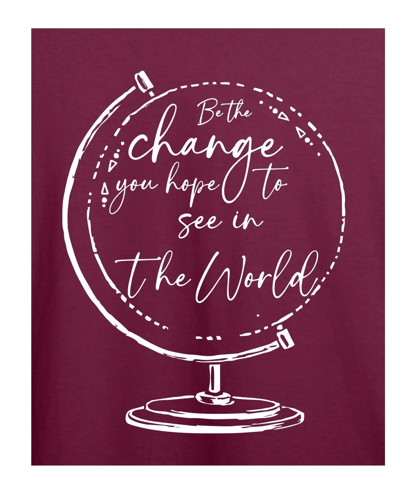 Be The Change - Graphic T-Shirt – 100% Cotton - Black & Maroon Variants Offbeat