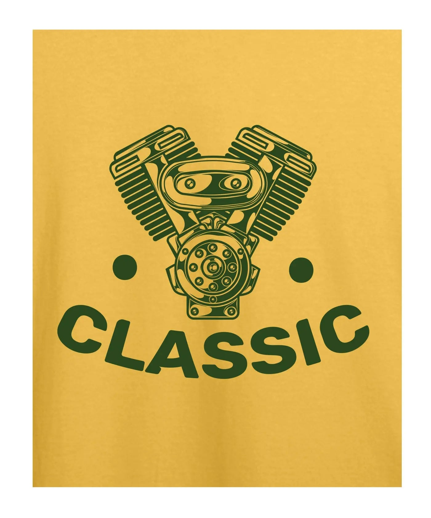 "Classic " Printed T-Shirt – Premium Round Neck - Minion Yellow - 100% Cotton Offbeat