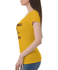Greed Makes Hungry - Graphic T-Shirt – 100% Cotton - Sunflower Yellow & White Variants Offbeat