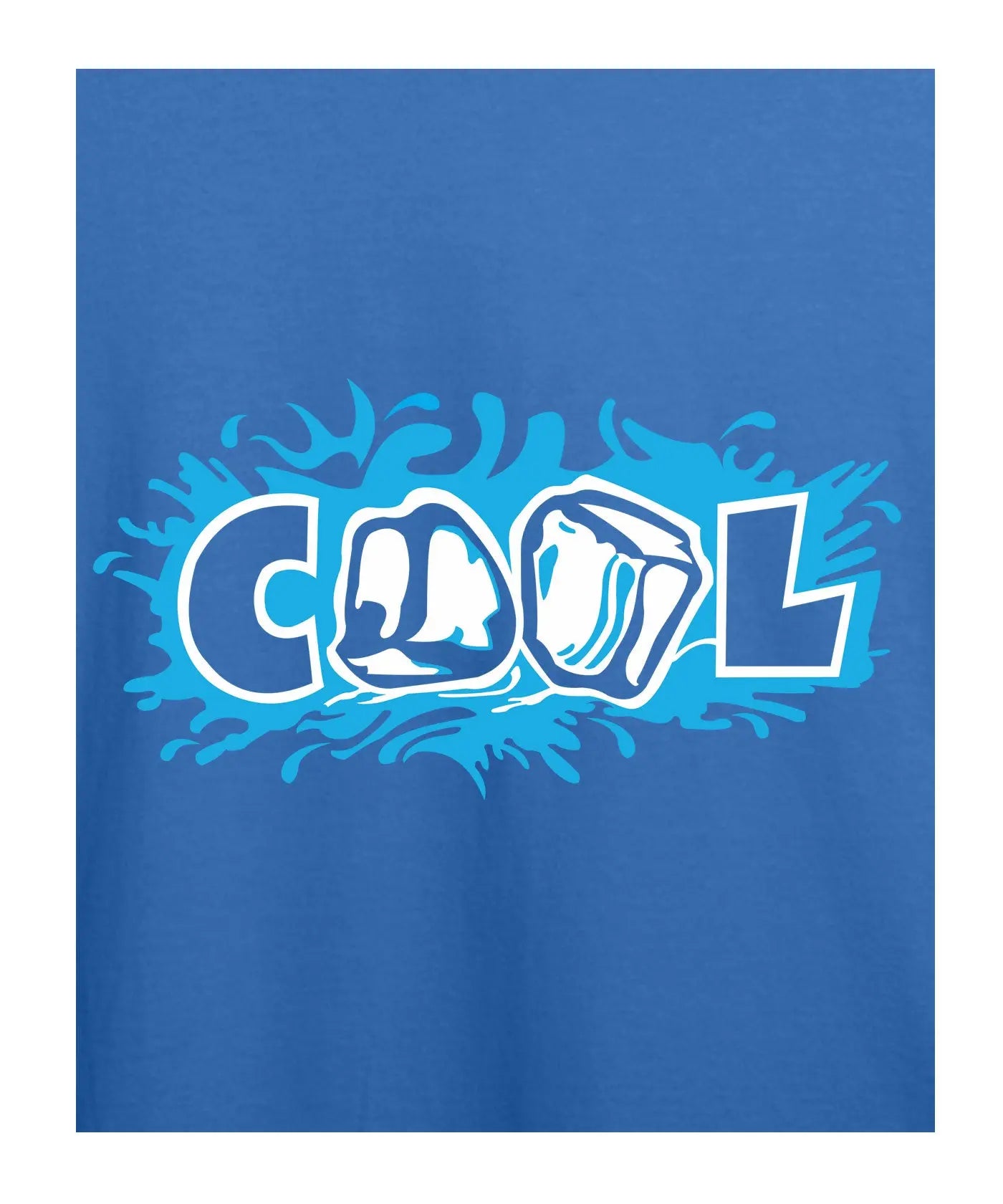 "Ice Cool" Printed T-Shirt – Premium Round Neck - Electric Blue - 100% Cotton Offbeat