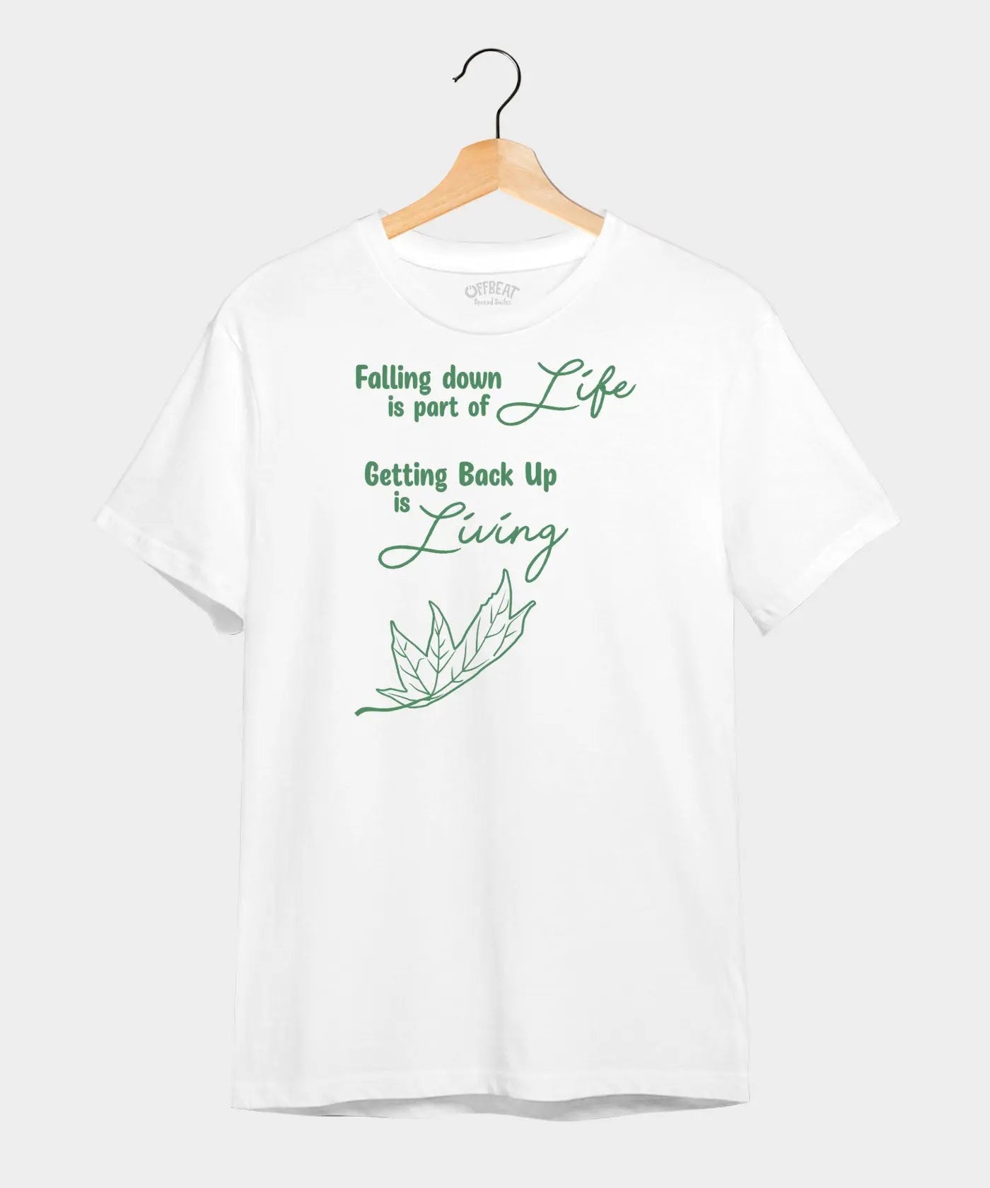 Life And Living - Graphic T-Shirt – 100% Cotton - Sunflower Yellow & White Variants Offbeat