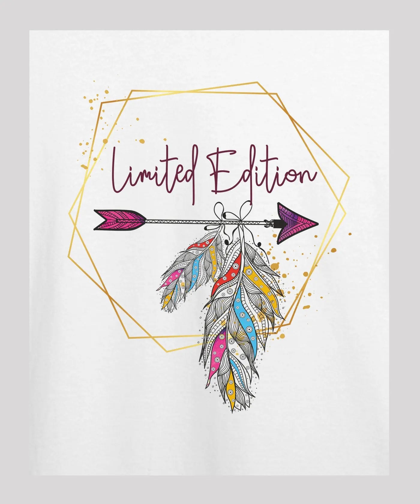 "Limited Edition" - Women’s T-Shirt – Premium Round Neck - White - 100% Cotton Offbeat
