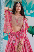Festive Patchwork Pink Lehenga Set – Stylish Indian Outfit in UK PR