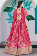 Festive Patchwork Pink Lehenga Set – Stylish Indian Outfit in UK PR