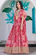 Festive Patchwork Pink Lehenga Set – Stylish Indian Outfit in UK PR