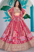 Festive Patchwork Pink Lehenga Set – Stylish Indian Outfit in UK PR