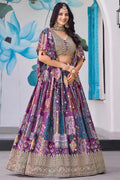 Lightweight Printed Embroidered Lehenga – Perfect for Day Events PR