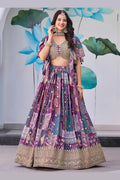 Lightweight Printed Embroidered Lehenga – Perfect for Day Events PR