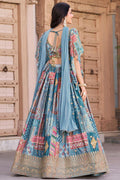 Pastel Printed Lehenga for Mehendi, Sangeet & Festive Functions PR