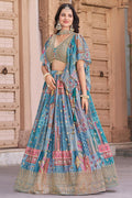 Pastel Printed Lehenga for Mehendi, Sangeet & Festive Functions PR