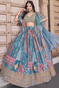 Pastel Printed Lehenga for Mehendi, Sangeet & Festive Functions PR