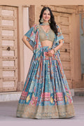 Pastel Printed Lehenga for Mehendi, Sangeet & Festive Functions PR