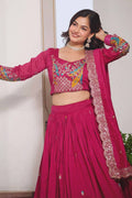 Elegant Indian Ethnic Wear Lehenga with Pink Design PR