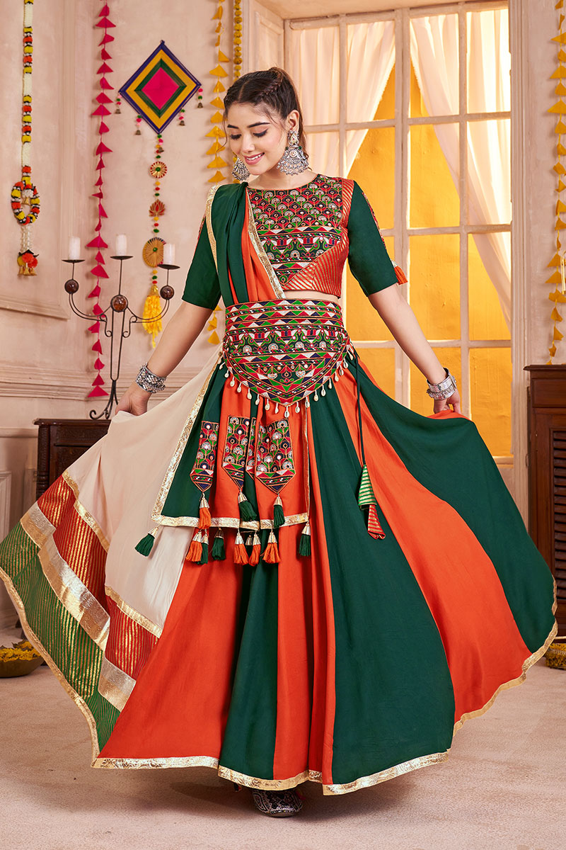 Kutchi Patchwork Lehenga Choli – Multi Colour Mirror Embroidered Festive Wear PR