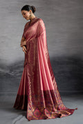 Timeless Peach Festive Saree – Wedding Guest Look PR