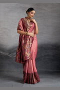 Timeless Peach Festive Saree – Wedding Guest Look PR