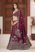 Green Tissue Floral Embroidered Lehenga Set with Dupatta (Copy) RTI