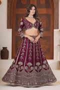 Green Tissue Floral Embroidered Lehenga Set with Dupatta (Copy) RTI