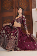 Green Tissue Floral Embroidered Lehenga Set with Dupatta (Copy) RTI