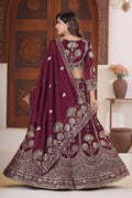 Green Tissue Floral Embroidered Lehenga Set with Dupatta (Copy) RTI