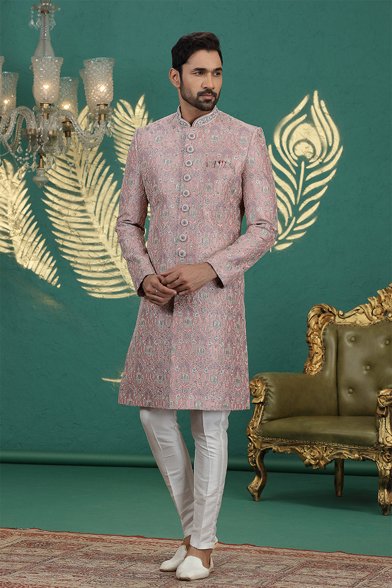 Heritage-Inspired Onion Sherwani & Churidar β Royal Men's Outfit PR