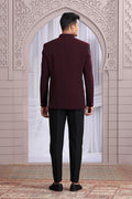Indian Formalwear for Men – Wine Suit Set PR