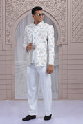 Cream Indo-Western Set – Wedding & Reception Look PR