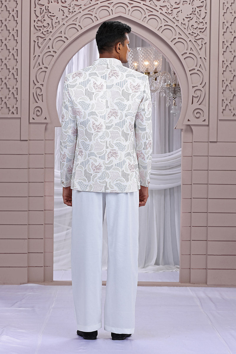 Cream Indo-Western Set – Wedding & Reception Look PR