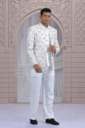 Cream Indo-Western Set – Wedding & Reception Look PR