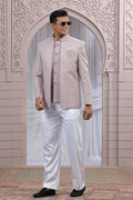 Grace in Every Thread: Onion-Coloured Charm Jacket PR