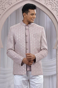 Grace in Every Thread: Onion-Coloured Charm Jacket PR