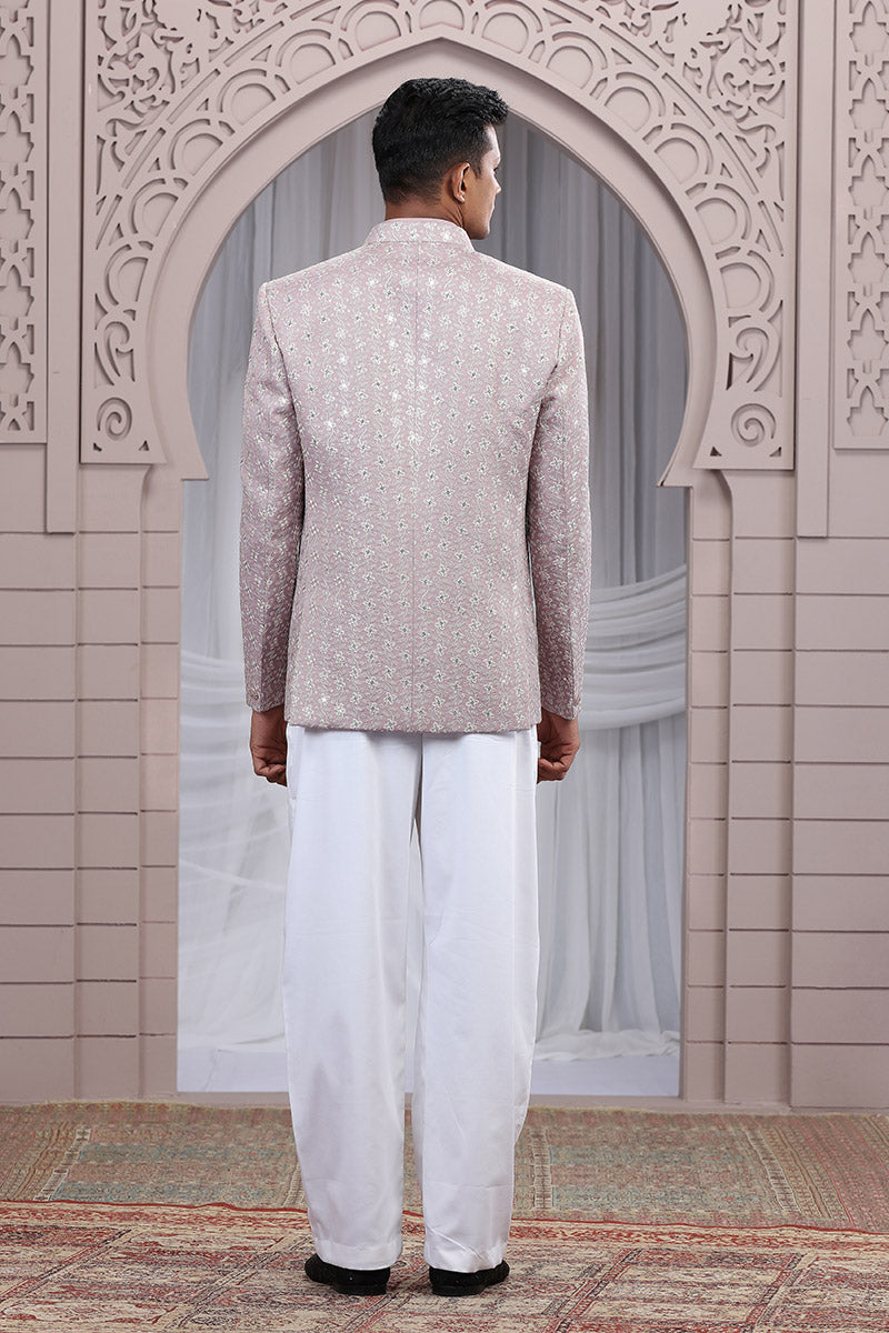 Grace in Every Thread: Onion-Coloured Charm Jacket PR
