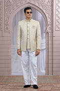 Modern Jodhpuri Suit-Party-Ready in Pastel Beige PR